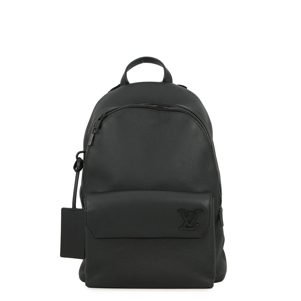 Louis Vuitton Takeoff Backpack Grain Leather Bag Black